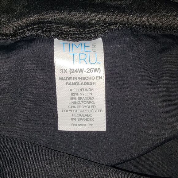 Time And Tru Nwt Black swim boy shorts size 3x - Picture 2 of 4
